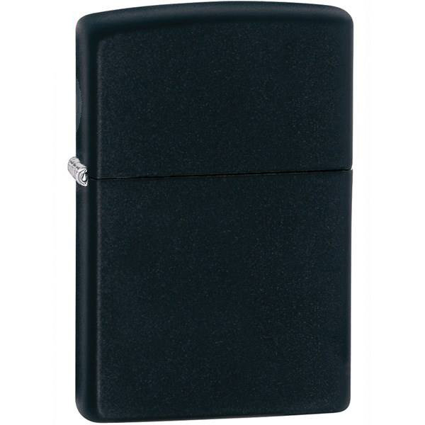 فندک زیپو مدل Regular Black Matte کد 218