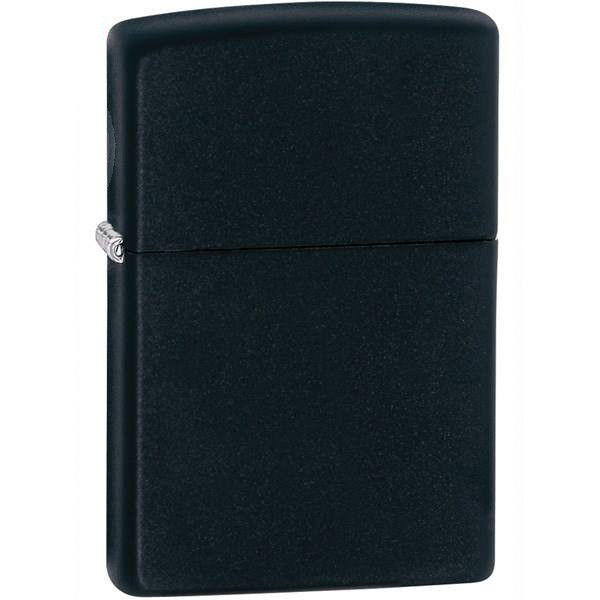 فندک زیپو مدل Regular Black Matte کد 218