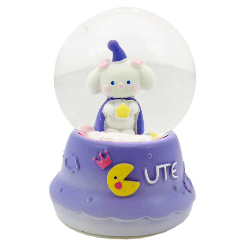 گوی چراغ‌دار مدل Cute طرح بچه خرگوش شنل دار کد D1623.15