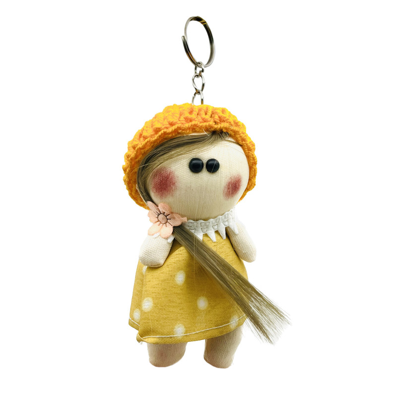 جاکلیدی مدل مو طلایی کلاه دار کد AB