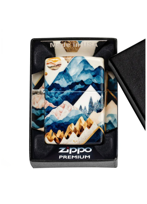 فندک زیپو اصلی کد 46262 geometric mountains