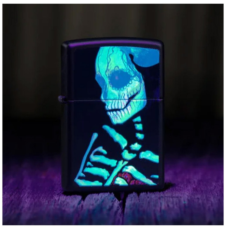 فندک زیپو اصلی کد 48761 glowing skull