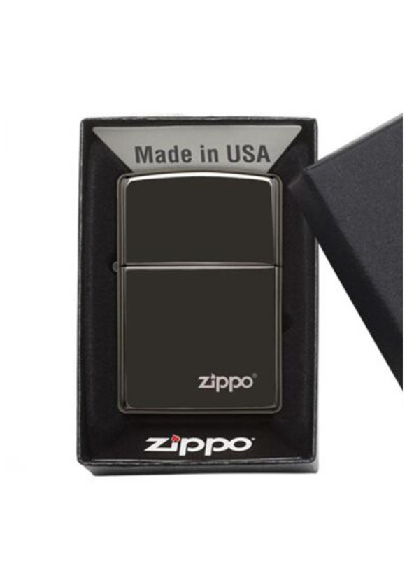 فندک زیپو اصلی کد 24756ZL EBONY WITH ZIPPO LOGO LASERE