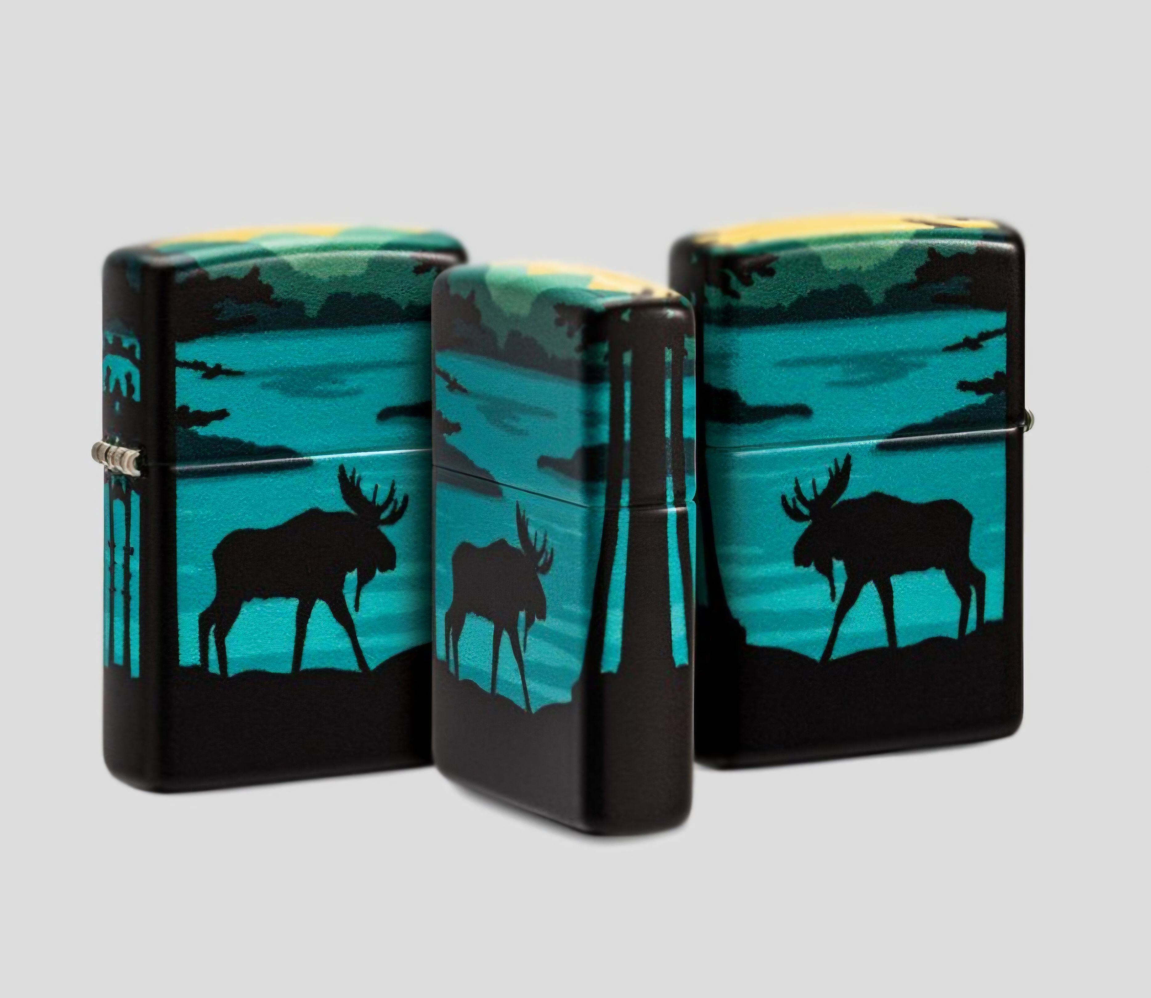 فندک زیپو اصلی کد Zippo Lighter 49481 49352 MOOSE LANDSCAPE DESIGN