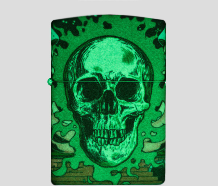 فندک زیپو اصلی کد Zippo Lighter 48640 49193 SKULL DESIGN