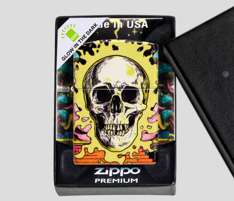 فندک زیپو اصلی کد Zippo Lighter 48640 49193 SKULL DESIGN