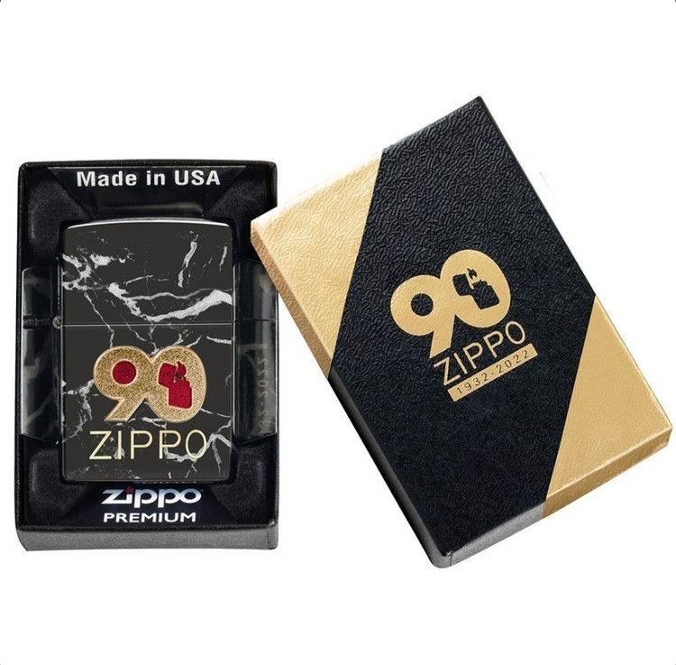 فندک زیپو اصلی کد Zippo Lighter 49864 90th Anniversary Commemorative Design