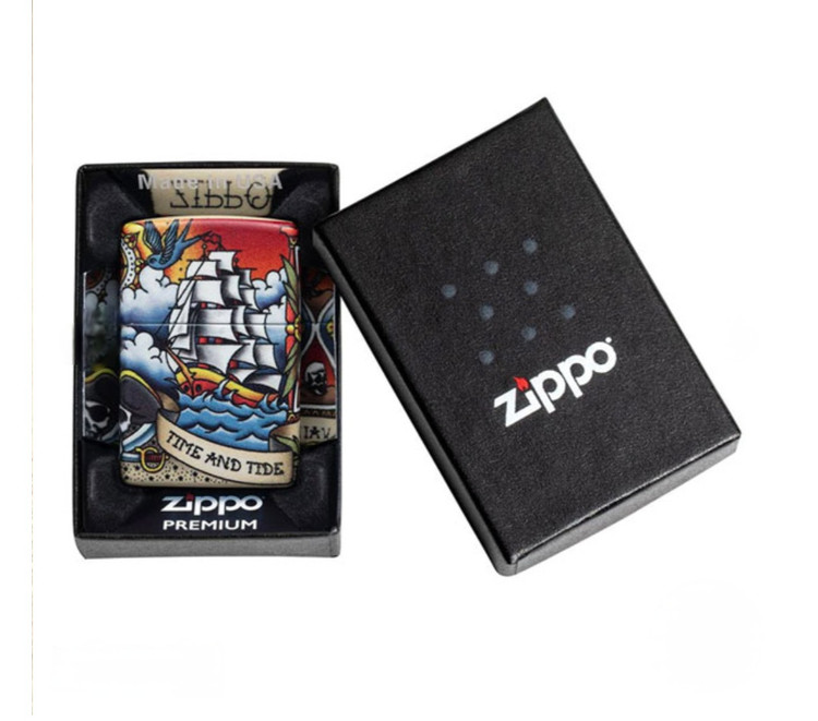 فندک زیپو اصلی کد Zippo Lighter Nautical Tattoo 49532