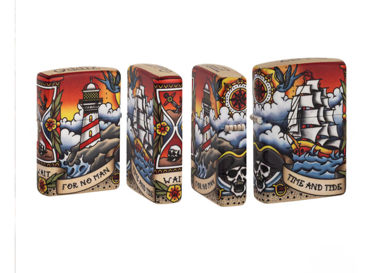 فندک زیپو اصلی کد Zippo Lighter Nautical Tattoo 49532