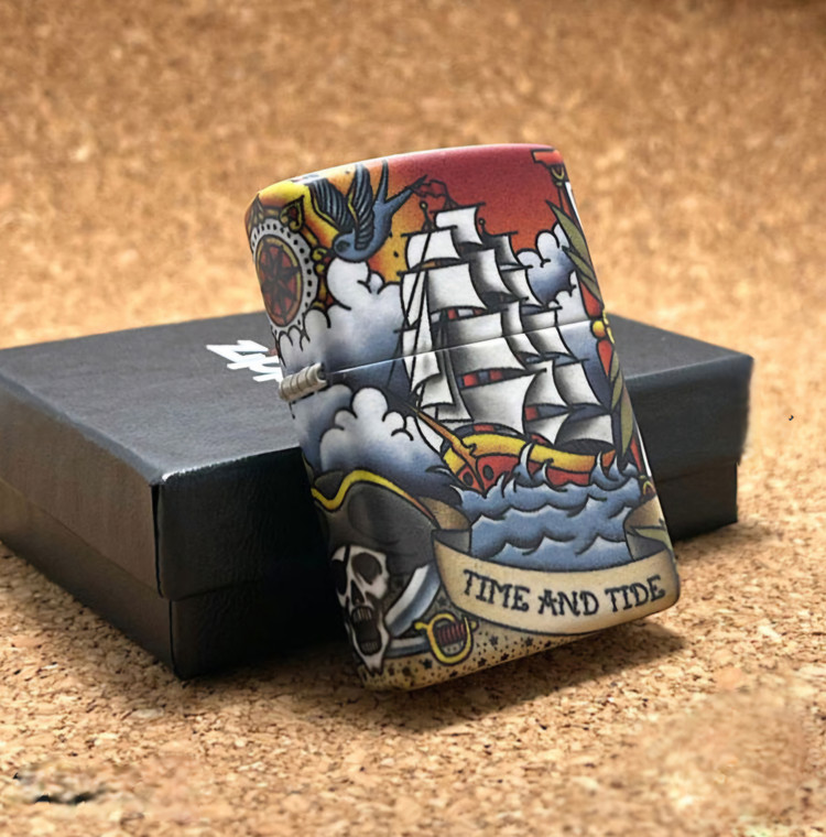 فندک زیپو اصلی کد Zippo Lighter Nautical Tattoo 49532