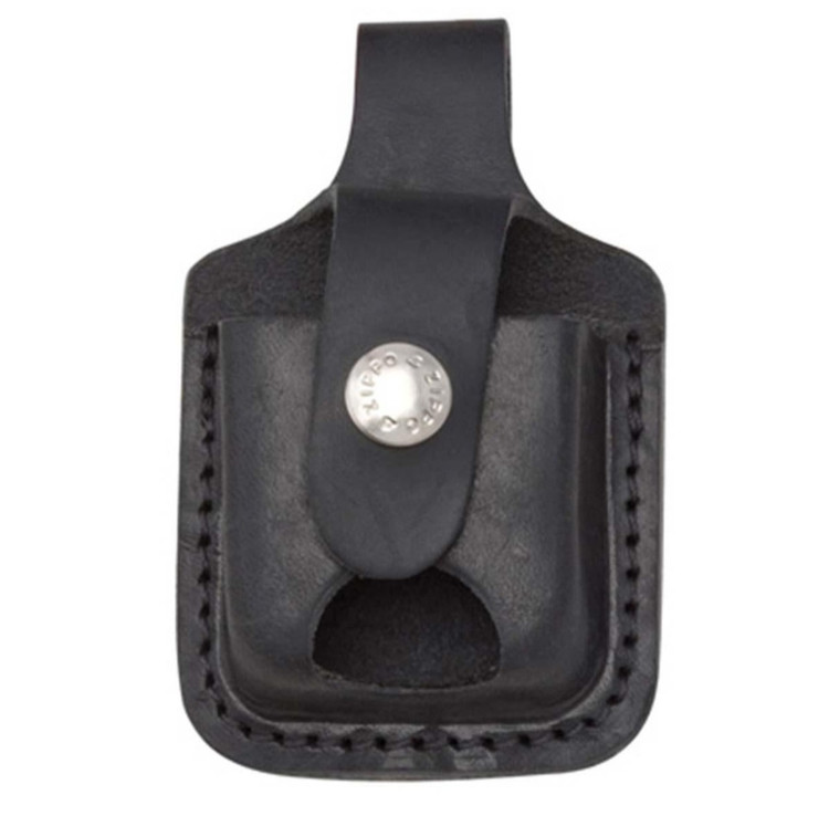 کیف چرمی مشکی زیپو مدل Thumb Notch (LPTBK)