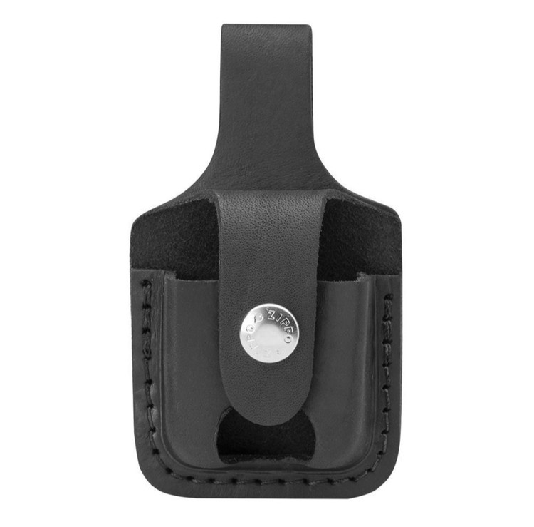 کیف چرمی مشکی زیپو مدل Thumb Notch (LPTBK)