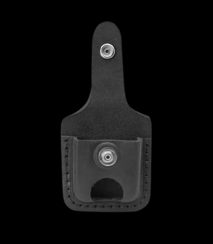 کیف چرمی مشکی زیپو مدل Thumb Notch (LPTBK)