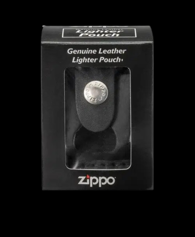 کیف چرمی مشکی زیپو مدل Thumb Notch (LPTBK)