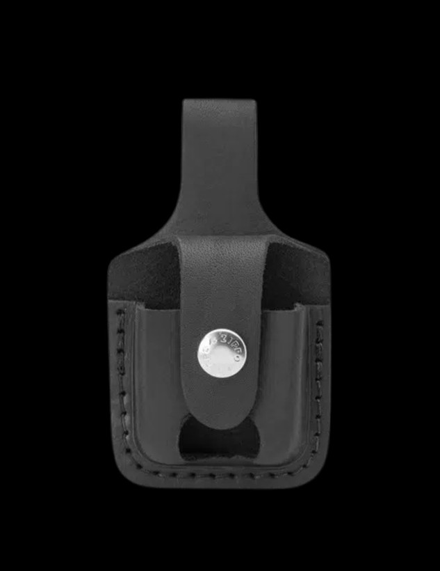 کیف چرمی مشکی زیپو مدل Thumb Notch (LPTBK)