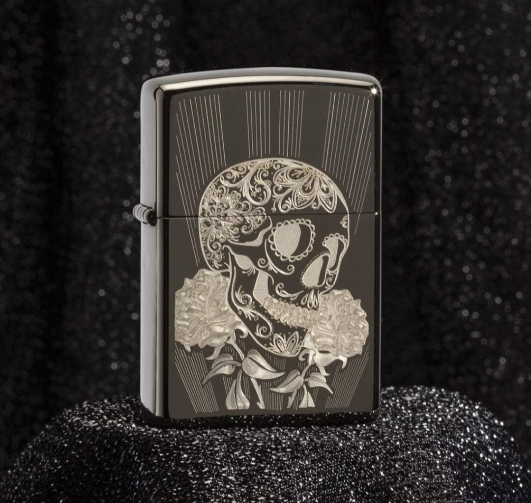 فندک زیپو اصلی کد 29883 fancy skull