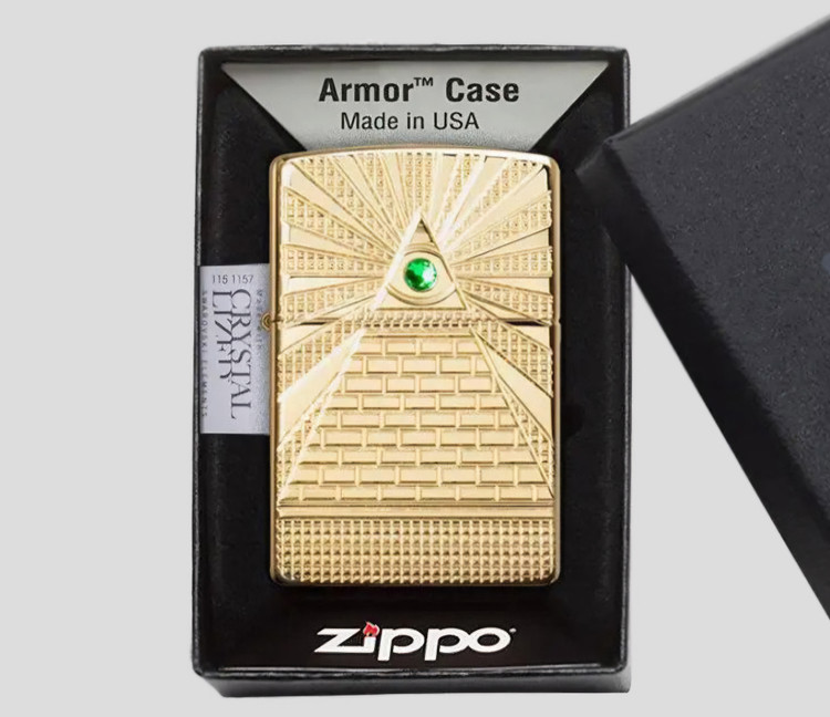 فندک زیپو اصل ZIPPO Eye of Providence Design کد 49060