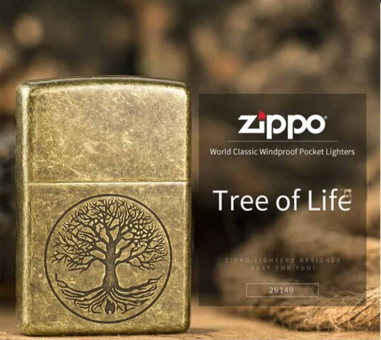 فندک زیپو اصلی کد ۲۹۱۴۹ tree of life